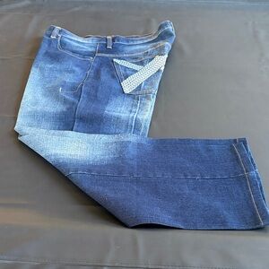 Sahara Club Blue Men's Y2K Wide Leg Jeans